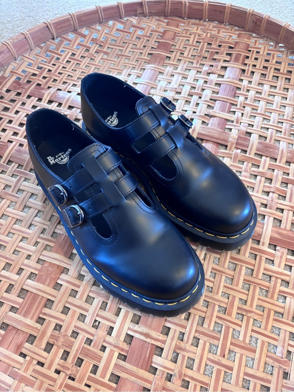 Doc Marten 8065 II BEX SMOOTH LEATHER PLATFORM MARY JANE SHOES